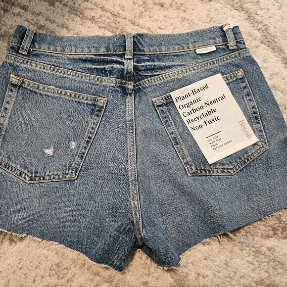 Boyish The Cody High Rise Jean Shorts Size 28 - Picture 6 of 12